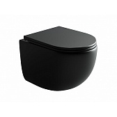 Унитаз подвесной Ceramicanova UP безободковый черный с сиденьем дюропласт микролифт смыв торнадо (CN4007MB) Унитаз подвесной Ceramicanova UP безободковый черный с сиденьем дюропласт микролифт смыв торнадо (CN4007MB)