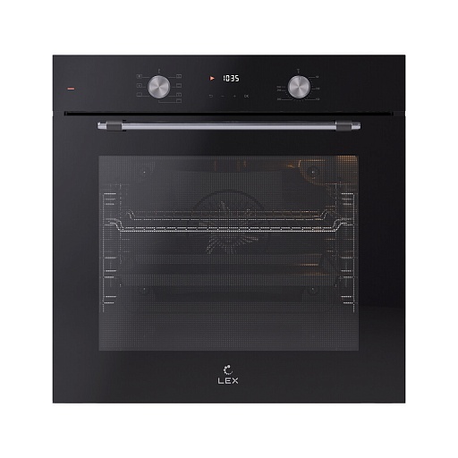 Духовой шкаф электрический встраиваемый Lex EDP 671 BL MAX 595 мм черный (TRFE100007)