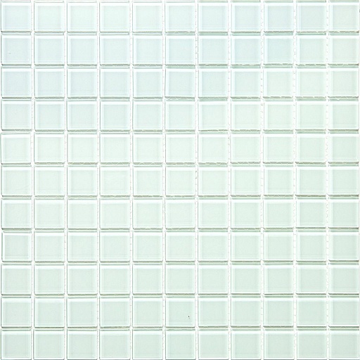 Мозаика Mir Mosaic Natural Color palette белая стеклянная 300х300х4 мм глянцевая