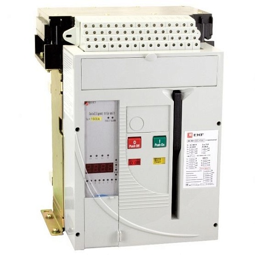 Автоматический выключатель EKF PROxima ВА-450 (mccb450-1600-1250) 3P 1250А тип АС 80 кА 690 В на монтажную плату