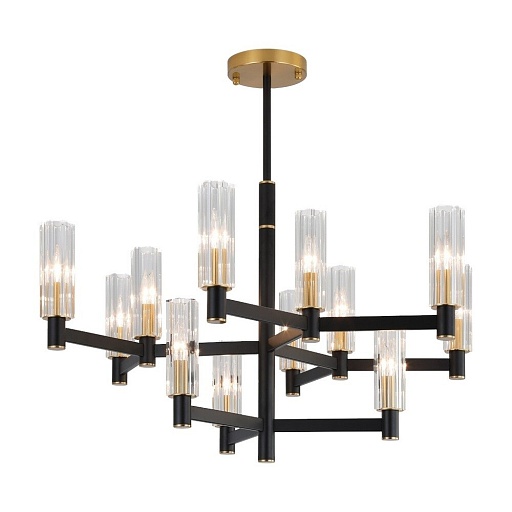 Люстра подвесная Freya Ambra E14 480 Вт 35 кв.м (FR5167PL-12B)