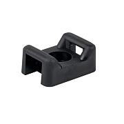 Площадка для крепления стяжек EKF PROxima 22х16 мм полиамидная черная (100 шт.) (pmo-22-16-b)