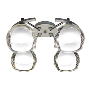 Люстра потолочная Schaffner Maillot E27 160 Вт 16 кв.м (4655-4 WH-CR)