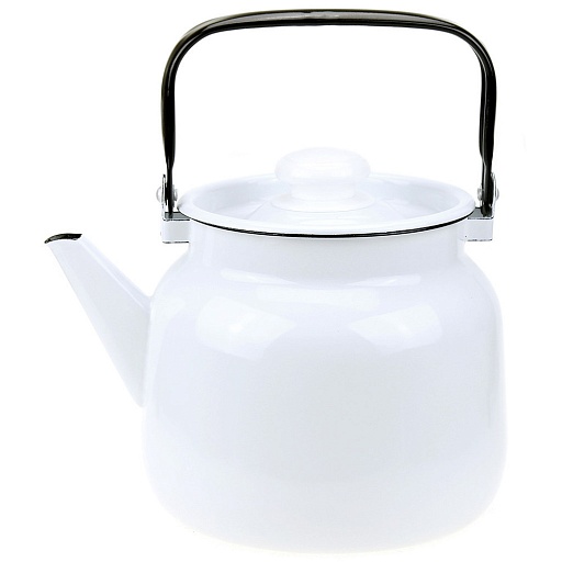 Чайник эмалированный Лысьвенские эмали Белые ночи 3,5 л белый