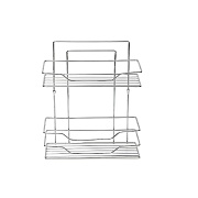 Полка для ванной Primanova двухъярусная 245х300х155 мм металл хром (D-05224)