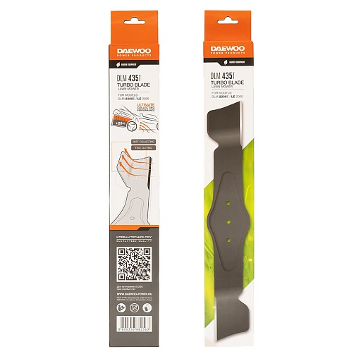 Нож для газонокосилки Daewoo 430 мм (DLM 435T)
