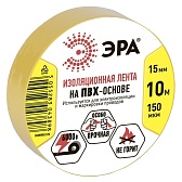 Изолента Эра ET1510 ПВХ желтая 15 мм 10 м Изолента Эра ET1510 ПВХ желтая 15 мм 10 м