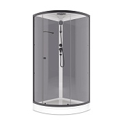 Душевая кабина Domani-Spa Simple 90х90х218 см стекло прозрачное 4 мм с низким поддоном полукруг Душевая кабина Domani-Spa Simple 90х90х218 см стекло прозрачное 4 мм с низким поддоном полукруг