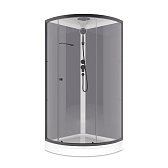 Душевая кабина Domani-Spa Simple 90х90х218 см стекло прозрачное 4 мм с низким поддоном полукруг