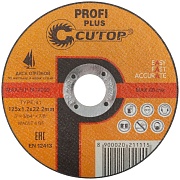 Круг отрезной по металлу Cutop Profi plus (40004т) 125х22,2х1,2 мм