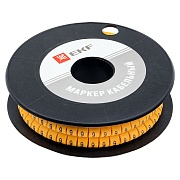 Маркеры кабельные (клипсы) EKF PROxima 4,5-8,6 мм цифра 9 желтые (350 шт.) (plc-KM-6-9)