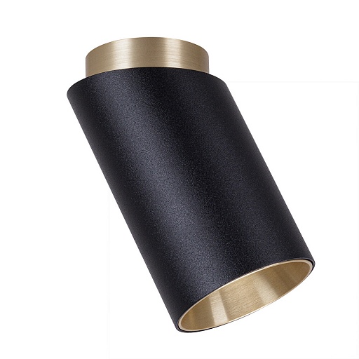 Светильник потолочный Arte Lamp Cone GU10 35 Вт 1 кв.м черный/золото IP20 (A5360PL-1BK)