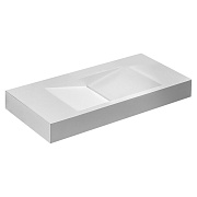 Раковина Abber Stein 100 см подвесная белая матовая (AS2641)