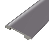 Плинтус экополимер Солид 80х13х2000 мм титан (8UHD 05/80)