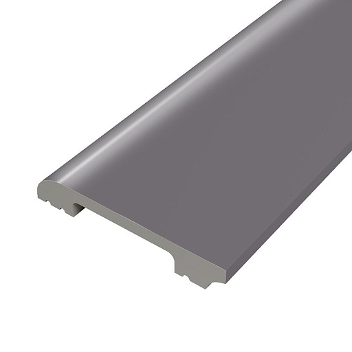 Плинтус экополимер Солид 80х13х2000 мм титан (8UHD 05/80)