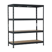 Стеллаж металлический AR Shelving Rivet Stabil 1800x1500x600 мм 4 полки Стеллаж металлический AR Shelving Rivet Stabil 1800x1500x600 мм 4 полки