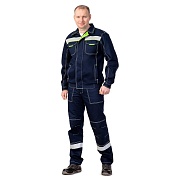 Костюм мужской рабочий Техноавиа Азов 52-54 рост 170-176 см темно-синий