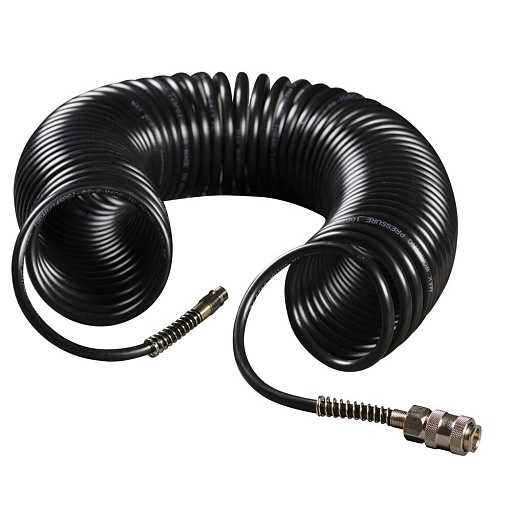Шланг пневматический спиральный Fubag 1/4 5 м для компрессоров с фитингами (170023)