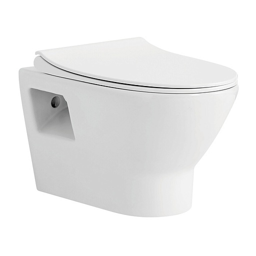 Унитаз подвесной Corsa Deco KX Rimless безободковый с сиденьем дюропласт микролифт (WHKX500RS)