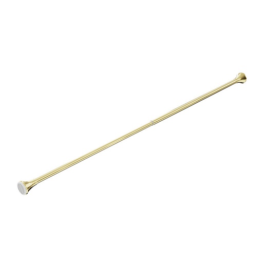Карниз для ванной 130-240 см телескопический прямой нержавеющая сталь золотой