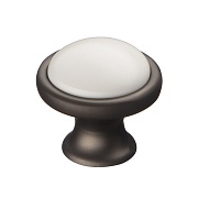 Ручка-кнопка мебельная Kerron Ceramic d36 мм металлическая с фарфоровой вставкой графит (KF07-11 GF) Ручка-кнопка мебельная Kerron Ceramic d36 мм металлическая с фарфоровой вставкой графит (KF07-11 GF)