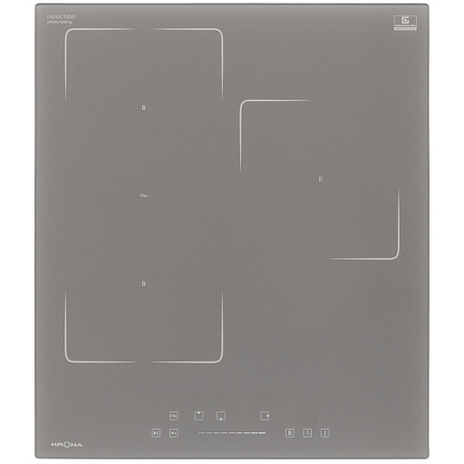 Варочная панель индукционная Krona Mysterium Max Ih 45 GR 3 конфорки графит Варочная панель индукционная Krona Mysterium Max Ih 45 GR 3 конфорки графит