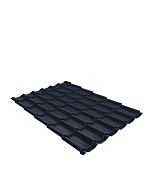 Металлочерепица 1,18х3,6 м 0,5 мм Grand Line Классик графитово-серая RAL 7024 матовая satin matt