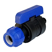 Кран шаровой ПНД Valfex компрессионный переходной 25х1/2 НР(ш)