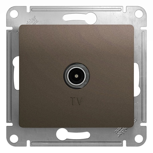 Розетка телевизионная Systeme Electric Glossa встраиваемая шоколад (GSL000893) Розетка телевизионная Systeme Electric Glossa встраиваемая шоколад (GSL000893)