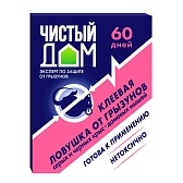 Средство для защиты от крыс и мышей ловушка клеевая Чистый дом 40 г Средство для защиты от крыс и мышей ловушка клеевая Чистый дом 40 г