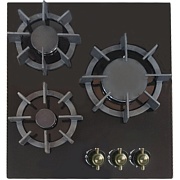 Варочная панель газовая Lauf PG-454BL classic 3 конфорки черная
