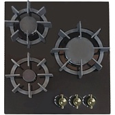 Варочная панель газовая Lauf PG-454BL classic 3 конфорки черная