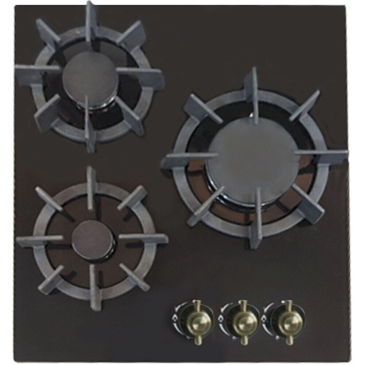 Варочная панель газовая Lauf PG-454BL classic 3 конфорки черная