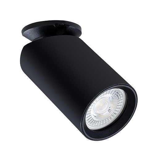 Спот потолочный накладной черный Arte Lamp Nodo GU10 35 Вт IP20 под 1 лампу (A3213PL-1BK)