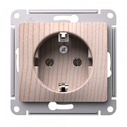 Розетка Systeme Electric Glossa встраиваемая сосна (SE GSL001543)