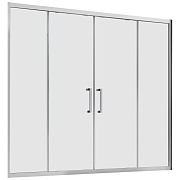 Шторка на ванну раздвижная 170х140х0,6 см профиль хром Abber Schwarzer Diamant (AG57170M) Шторка на ванну раздвижная 170х140х0,6 см профиль хром Abber Schwarzer Diamant (AG57170M)