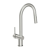 Смеситель для кухни Cersanit Brasko хром с высоким изливом с вытяжной лейкой однорычажный (64841) Смеситель для кухни Cersanit Brasko хром с высоким изливом с вытяжной лейкой однорычажный (64841)