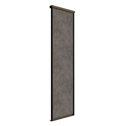 Дверь-купе 883x2252 мм бетон чикаго светлый/черный Elegant Дверь-купе 883x2252 мм бетон чикаго светлый/черный Elegant
