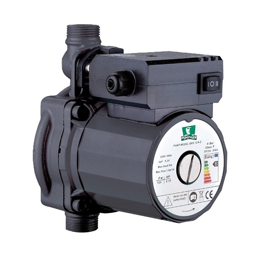 Циркуляционный насос для повышения давления Pumpman DN15 подъем 9 м 180 мм с гайками (GRS12-9-Z) Циркуляционный насос для повышения давления Pumpman DN15 подъем 9 м 180 мм с гайками (GRS12-9-Z)