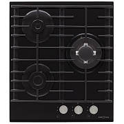 Варочная панель газовая Krona Hagel 45 BL W 3 конфорки черная