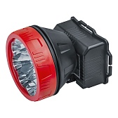 Фонарь налобный Navigator NPT светодиодный 9 LED 1 Вт аккумуляторный Lead-acid 900 мАч ударопрочный пластик 2 режима (14448)