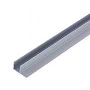 Планка угловая серебристая матовая 600х6 мм