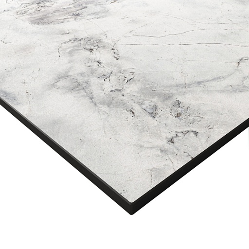 Столешница кварцит супербелый 600х500х16 мм компакт-ламинат с плинтусом Slotex