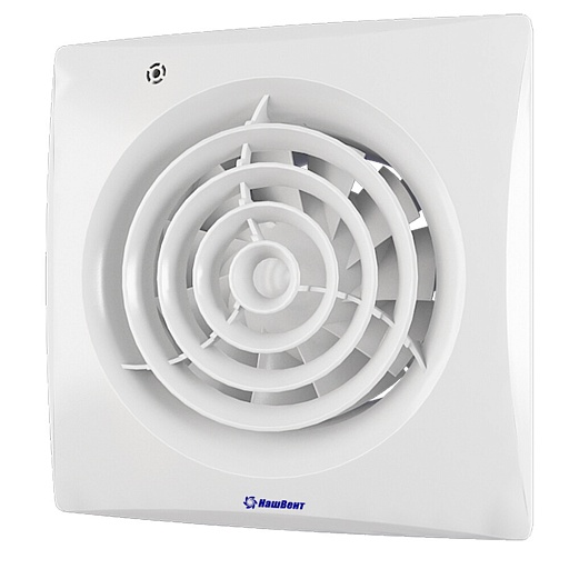 Вентилятор осевой НашВент Вальс с обратным клапаном 151х151 мм d100 мм белый