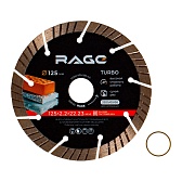 Диск алмазный по бетону Rage Jet Max 125х22,2х2,2 мм турбосегментный сухой рез (606125) Диск алмазный по бетону Rage Jet Max 125х22,2х2,2 мм турбосегментный сухой рез (606125)