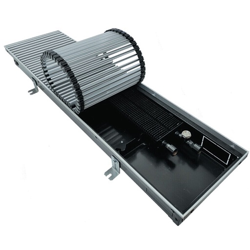 Конвектор внутрипольный Gekon Eco с 1 теплообменником 2000х230х90 мм боковое подключение