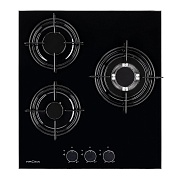 Варочная панель газовая Krona Felice 45 3 конфорки черная Варочная панель газовая Krona Felice 45 3 конфорки черная