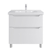 Комплект тумба с раковиной Sanstar Lanciano 80 см напольная белая (304.1-1.5.1.К)