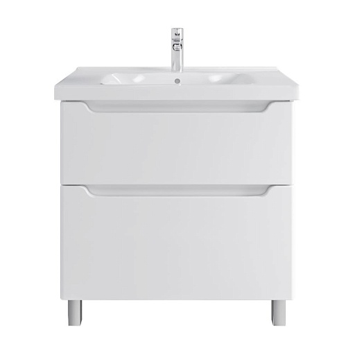 Комплект тумба с раковиной Sanstar Lanciano 80 см напольная белая (304.1-1.5.1.К)