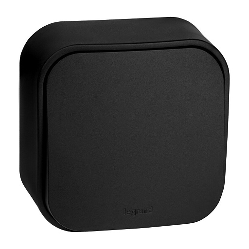 Переключатель Legrand Quteo одноклавишный накладной черный (782477) Переключатель Legrand Quteo одноклавишный накладной черный (782477)